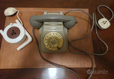 Telefono fisso vintage SIP a disco e prolunga 