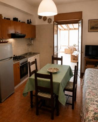 Bilocale arredato con veranda e giardino