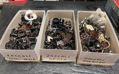 Lotto Zoccoli Valvole Radio d'Epoca
