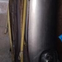 botte acciaio inox  500 litri e pompe travaso vino