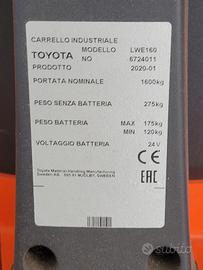 Transpallet elettrico Toyota mod.LWE160