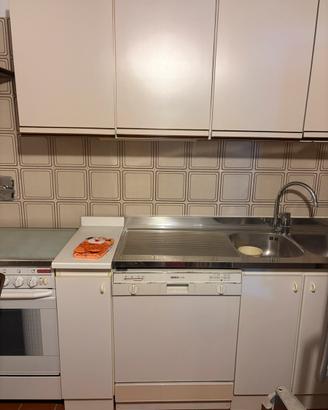 Cucina con lavastoviglie forno e fornelli