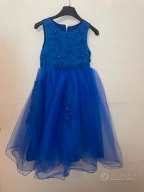 vestito blu cerimonia bambina