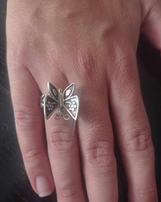 Anello Farfalla Mariposa argento James Avery