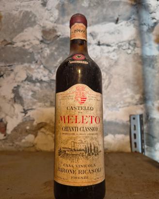 Vino Chianti Castello di Meleto 1969