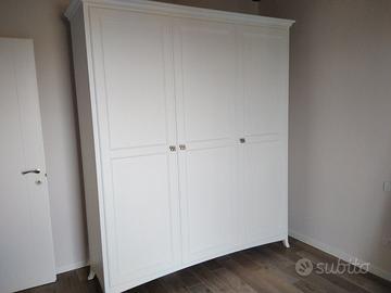 armadio in rovere con 3 ante laccato spazzolato