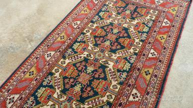 TAPPETO  AZERBAIJAN Caucaso 306 x 87 Passatoia