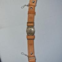 cintura scout cuoio e fibbia