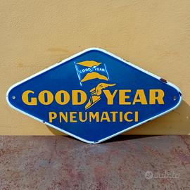 Insegna Tabella Smaltata Goodyear Pneumatici