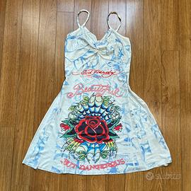 Vestito corto ed hardy y2k vintage size S
