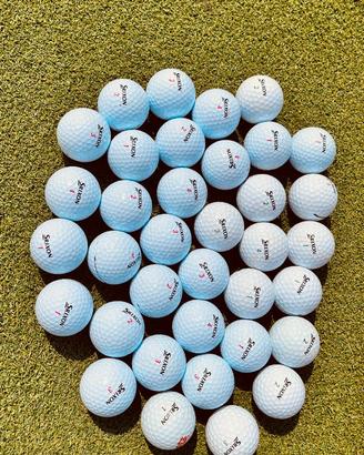Raccoglitore Clikka Tube + 36 palline golf Srixon