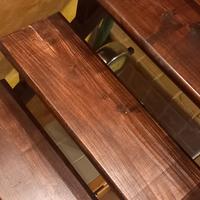 Gradini in legno di castagno 