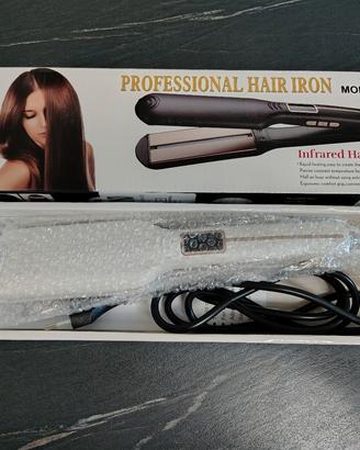 piastra professionale per capelli a infrarossi 