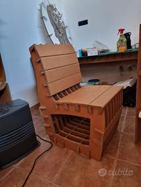 sedia in cartone compresso