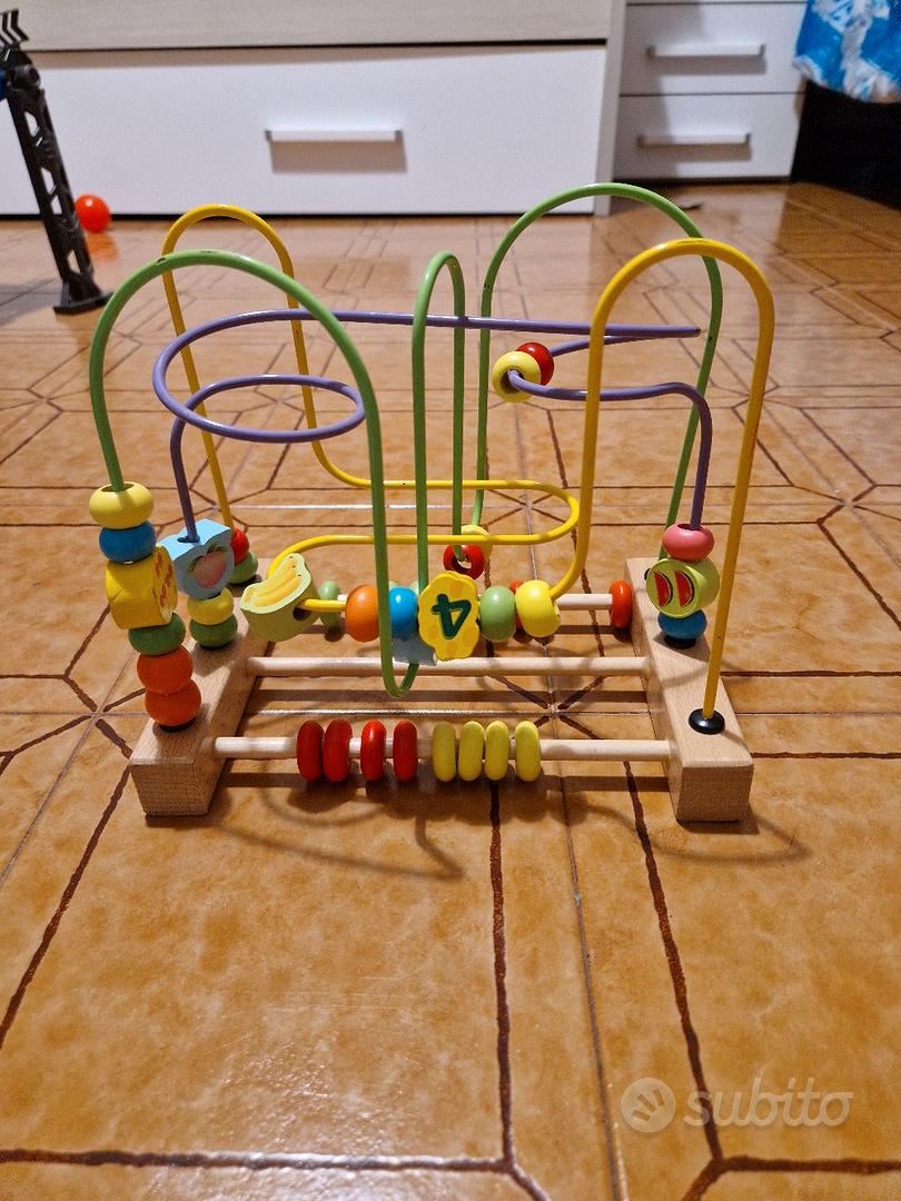 BEAD MAZE ROLLER COASTER GIOCATTOLI EDUCATIVI GIOCHI DI LEGNO BAMBINI