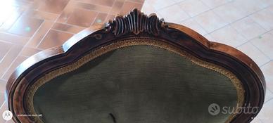 Poltrona da camera in velluto verde