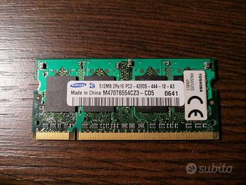 RAM SODIMM 512MB PC2-4200S 200pin M470T6554CZ3-CD5