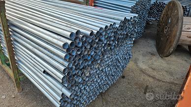 Paletti tubi innocenti per recinzione 2,5m zincati