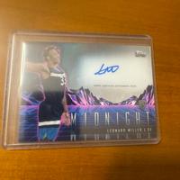 Card leonard miller topps autografo nba basket
