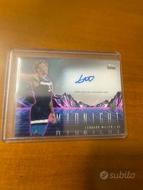 Card leonard miller topps autografo nba basket