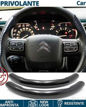 COPRIVOLANTE per CITROEN Effetto FIBRA CARBONIO