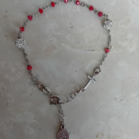 Bracciale argento rosario