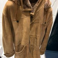Montone Vintage in Vera Pelle Scamosciata e Pellic