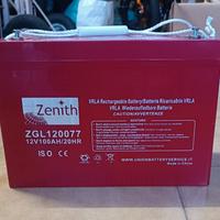 batteria agm 100 A zenith 12v
