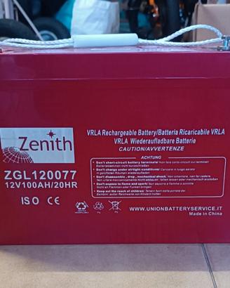 batteria agm 100 A zenith 12v