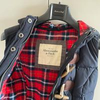 Giacca Smanicata Abercrombie & Fitch blu e tartan