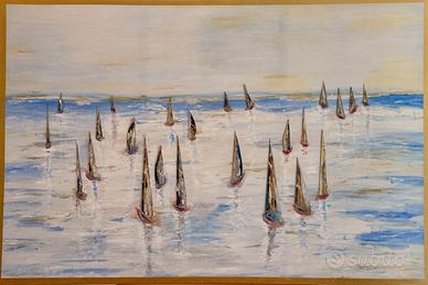 Quadro "Domenica al mare" - Alba De Vito