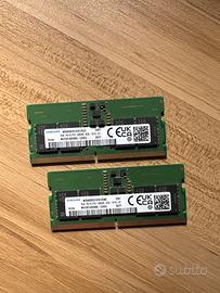 Kit ram 16gb ddr5 sodimm samung 4800 8x2