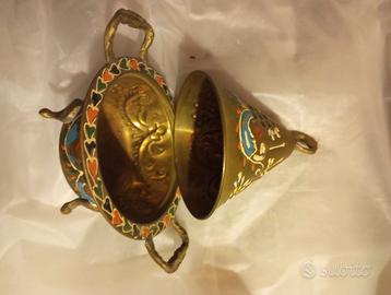 Tajine metallo disegno a mano