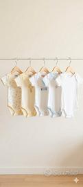 Set 5 Body in cotone 0 mesi