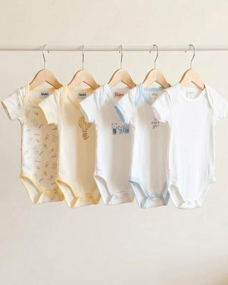 Set 5 Body in cotone 0 mesi