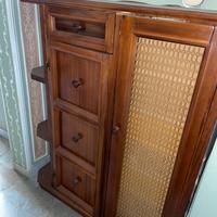 Mobiletto Corridoio Antico con Cassetto e Ripiani