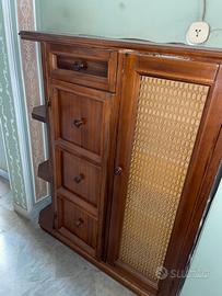 Mobiletto Corridoio Antico con Cassetto e Ripiani