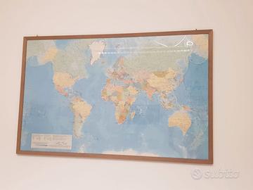 Quadro cartina geografica