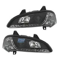 FARI PER OPEL TIGRA 95-03 LUCE DIURNA A LED FONDO 