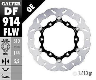 Disco freno anteriore GALFER DF914FLW per TRIUMPH