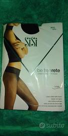 Calze a rete nere SISI. Misura 3°/4°.