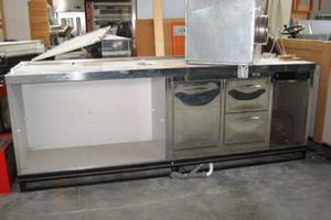 CUCINA BANCO INOX CELLA REFRIGERATA