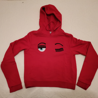 Felpa rossa Chiara Ferragni ragazza