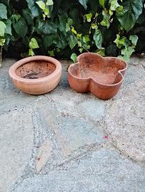 set due ciotole di terracotta 