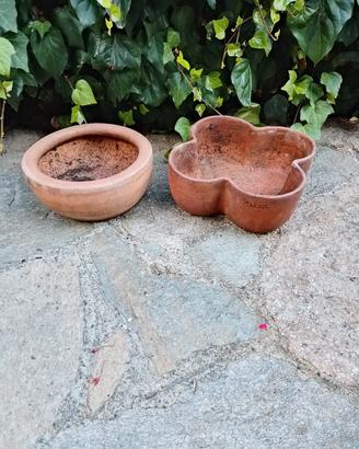 set due ciotole di terracotta 