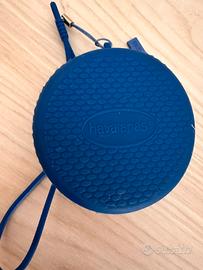 Portamonete hawaianas in gomma con lancetto blu
