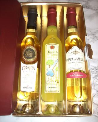 Tris Gagliano grappe e limoncello