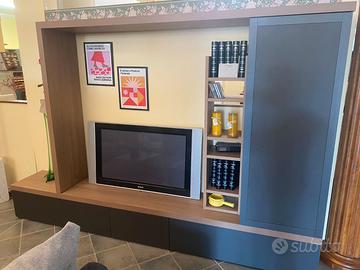 PARETE COMPONIBILE COLOR TITANIO