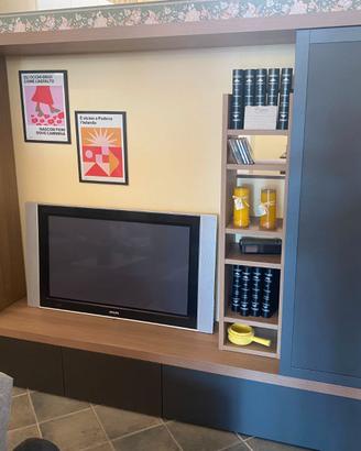 PARETE COMPONIBILE COLOR TITANIO