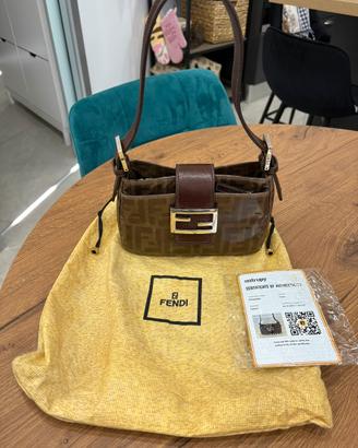 Fendi Mamma baguette  Zucca originale